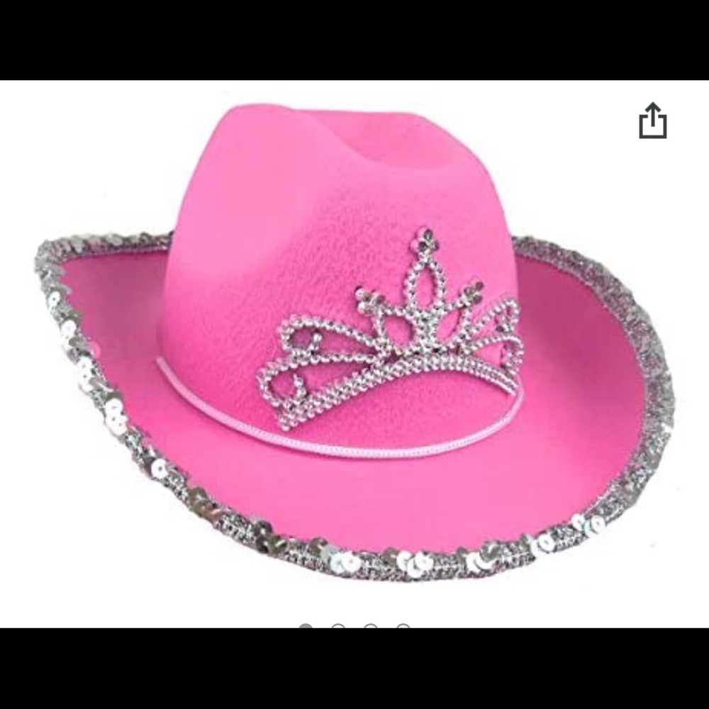Pink cowboy hat